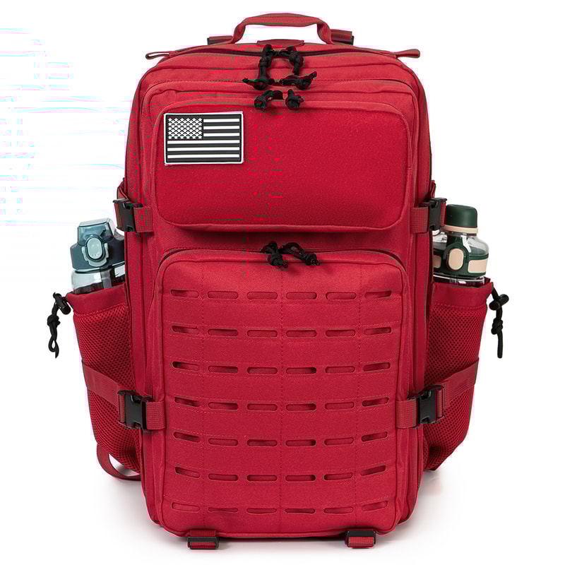 Molle Tactical Backpack Bag for Men, MOLLE Hiking Survival Rucksack, Outdoor EDC, Gym Backpack with Bottle Holder