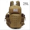 Tactical MOLLE Backpack for Men, Hunting & Outdoor EDC Rucksack, Gym Hiking Bag with 2 Bottle Holders