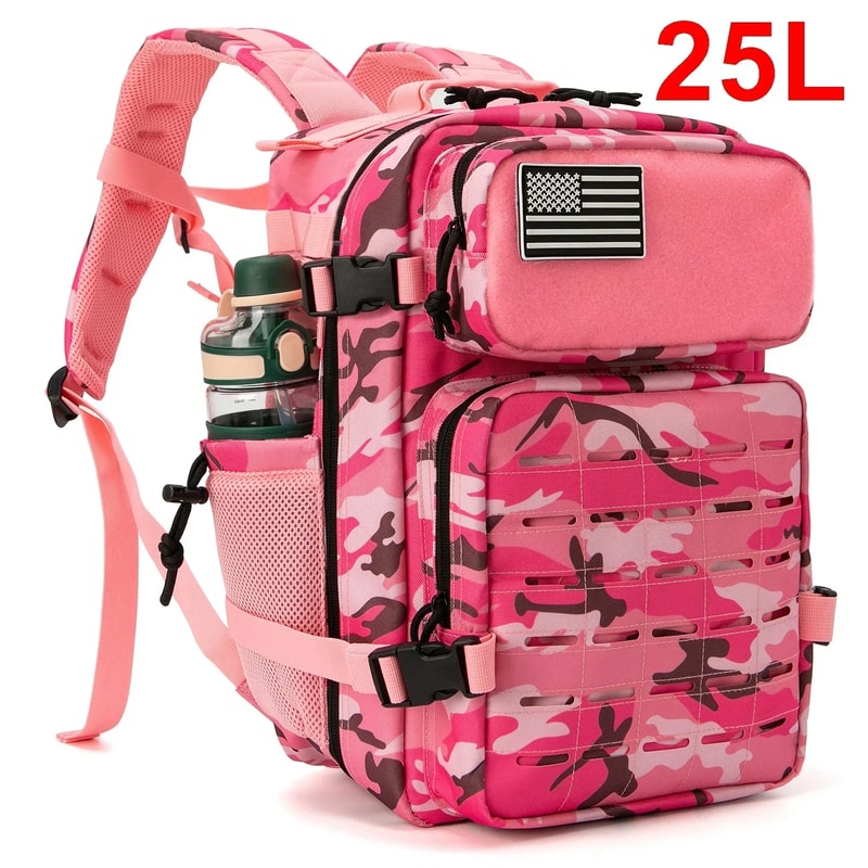 Tactical Backpack For Women And Men Outdoor Hiking Daypack Laser Cut Molle Gym Rucksack School Bag 6