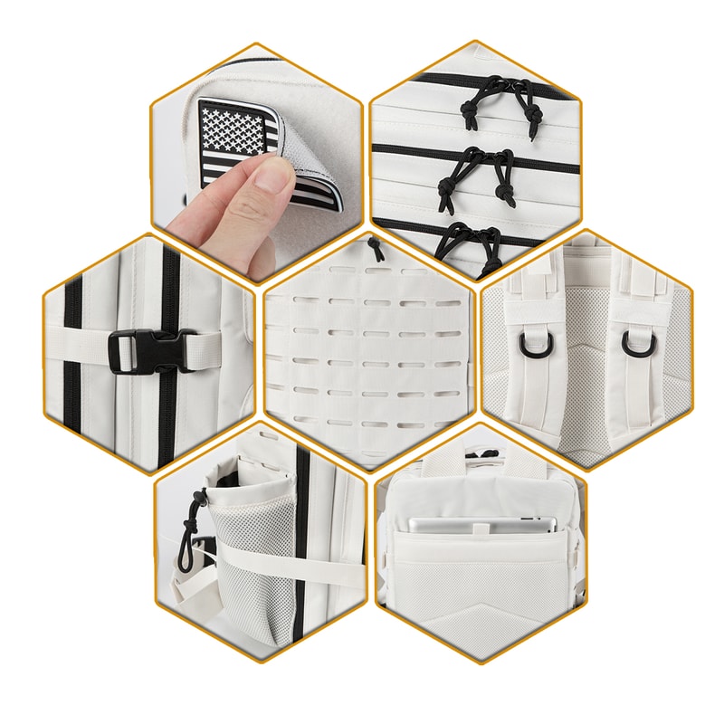 Tactical Backpack Outdoor For Men And Women Heavy Duty Hiking Bag Small School Rucksack With Bottle 4