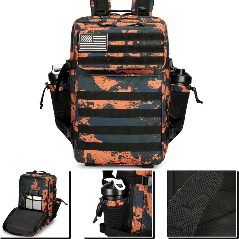 Large Tactical Backpack Hiking Bag, Outdoor Sport Backpack, Waterproof Climbing Rucksack, Camping Hiking Bag Mochila