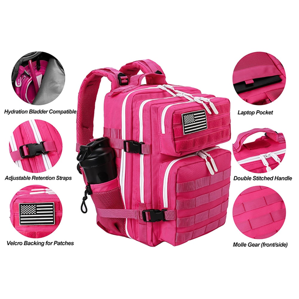 Tactical Backpack For Women Fitness Athlete Gym Out Bag Small Outdoor Sports Rucksack With Bottle H 3