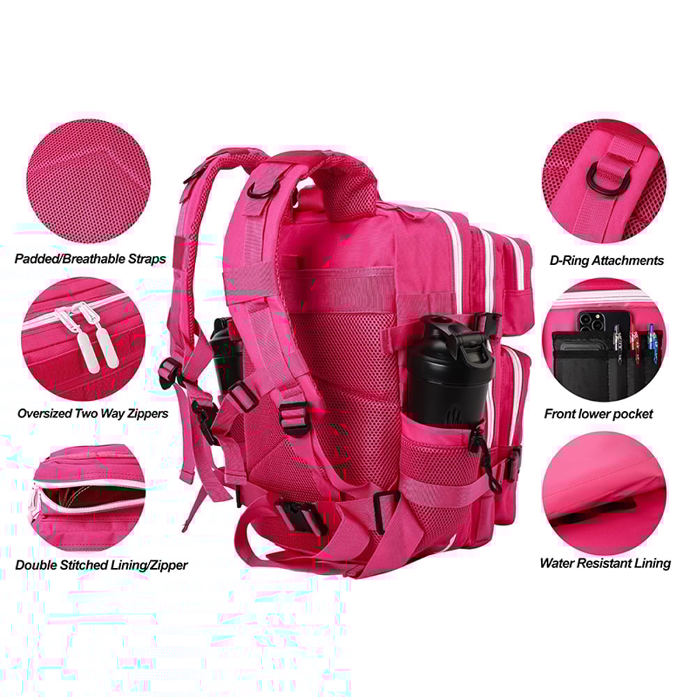 Tactical Backpack For Women Fitness Athlete Gym Out Bag Small Outdoor Sports Rucksack With Bottle H 4