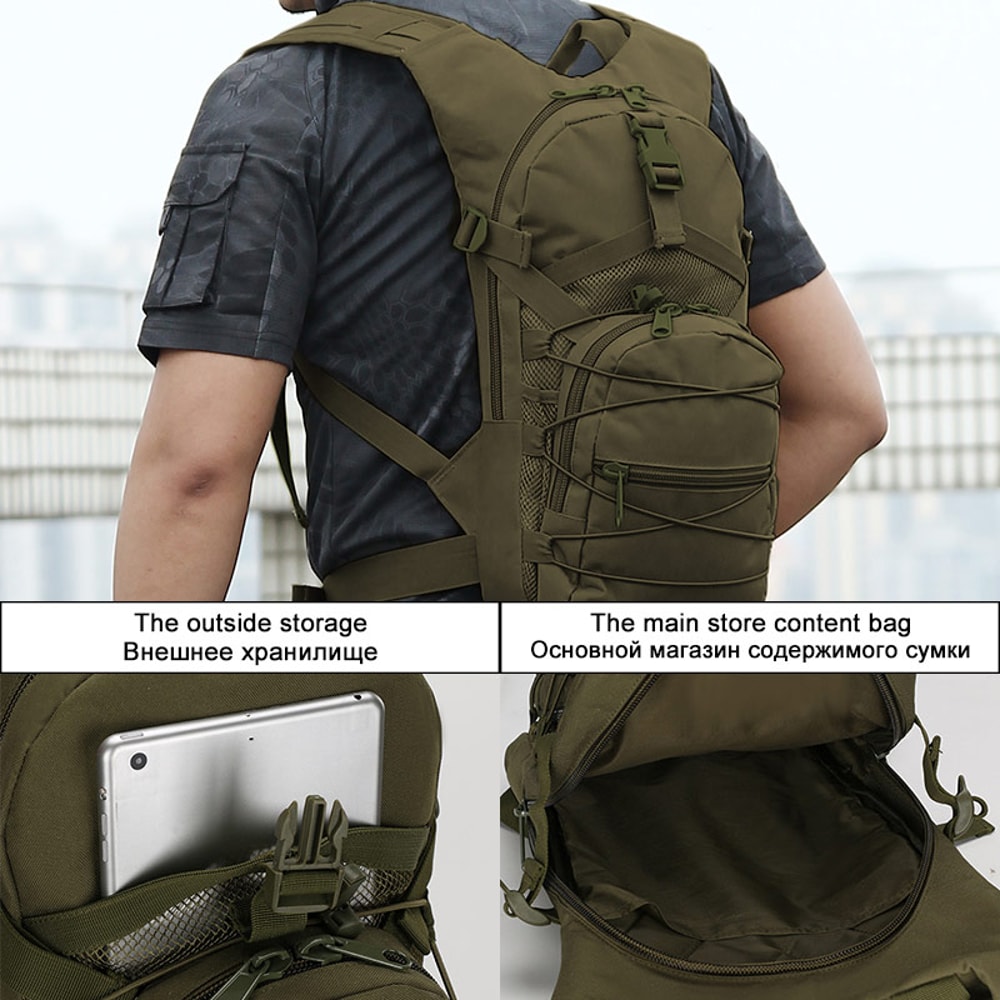 Tactical Backpack For Hiking Fishing Cycling Climbing Outdoor Sports Hydration Bike Bag For Adventu 3