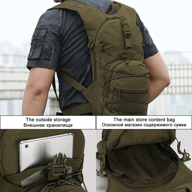 Tactical Backpack For Hiking Fishing Cycling Climbing Outdoor Sports Hydration Bike Bag For Adventu 3