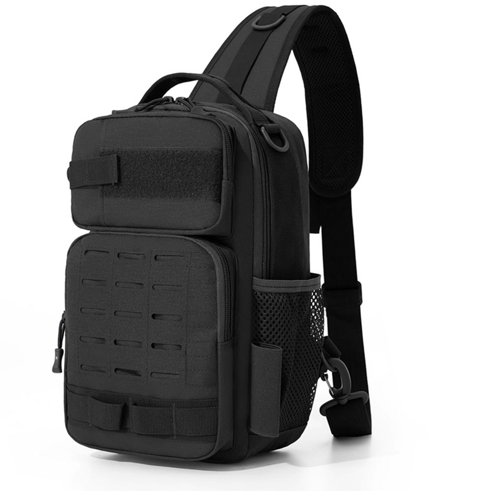 Tactical Climbing Chest Bag Backpack Outdoor Fishing Camping Hiking Bag With Rod Holder Molle Fanny 9