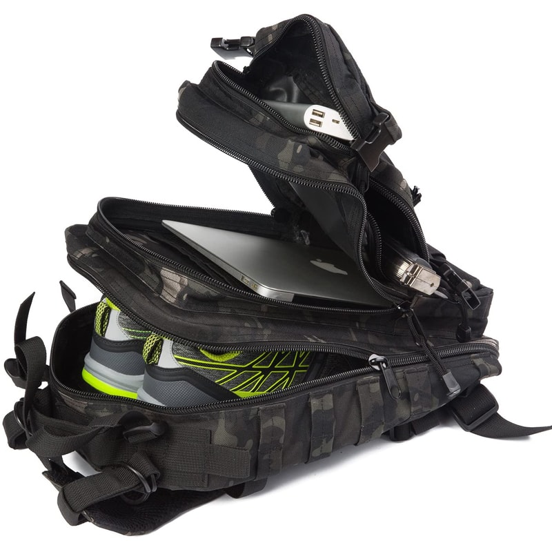 Tactical Backpack Military Daypack for Men, Molle Assault Pack, Bug Out Bag for Hiking, Camping, Travel, Army Hunting