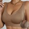 One-piece Traceless Women's Underwear Without Steel Rings, Small Breasts Gathered, Large Size Female Bra for Secondary