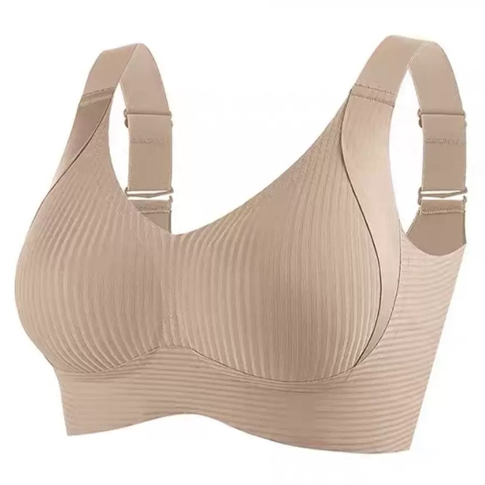 One-piece Traceless Women's Underwear Without Steel Rings, Small Breasts Gathered, Large Size Female Bra for Secondary