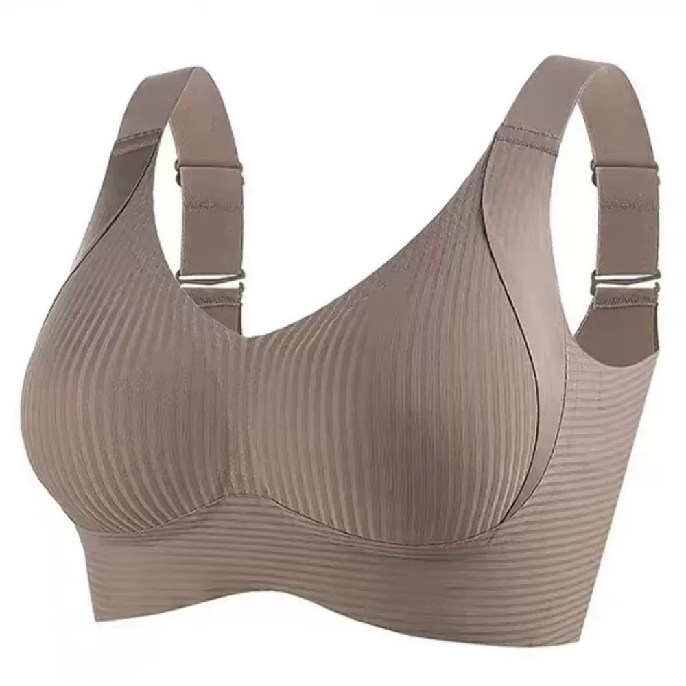 One-piece Traceless Women's Underwear Without Steel Rings, Small Breasts Gathered, Large Size Female Bra for Secondary