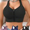 Womens Zipper Sports Bra Vest Plus Size Shock Resistant Bra Womens Yoga Running Fitness Bra For Act