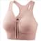 Womens Zipper Sports Bra Vest Plus Size Shock Resistant Bra Womens Yoga Running Fitness Bra For Act
