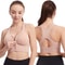 Womens Zipper Sports Bra Vest Plus Size Shock Resistant Bra Womens Yoga Running Fitness Bra For Act