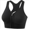 Womens Zipper Sports Bra Vest Plus Size Shock Resistant Bra Womens Yoga Running Fitness Bra For Act