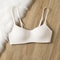 Womens Bra WireFree Front Closure Solid Color Full Coverage Fixed Cups Ideal For MiddleAged Elderly 6