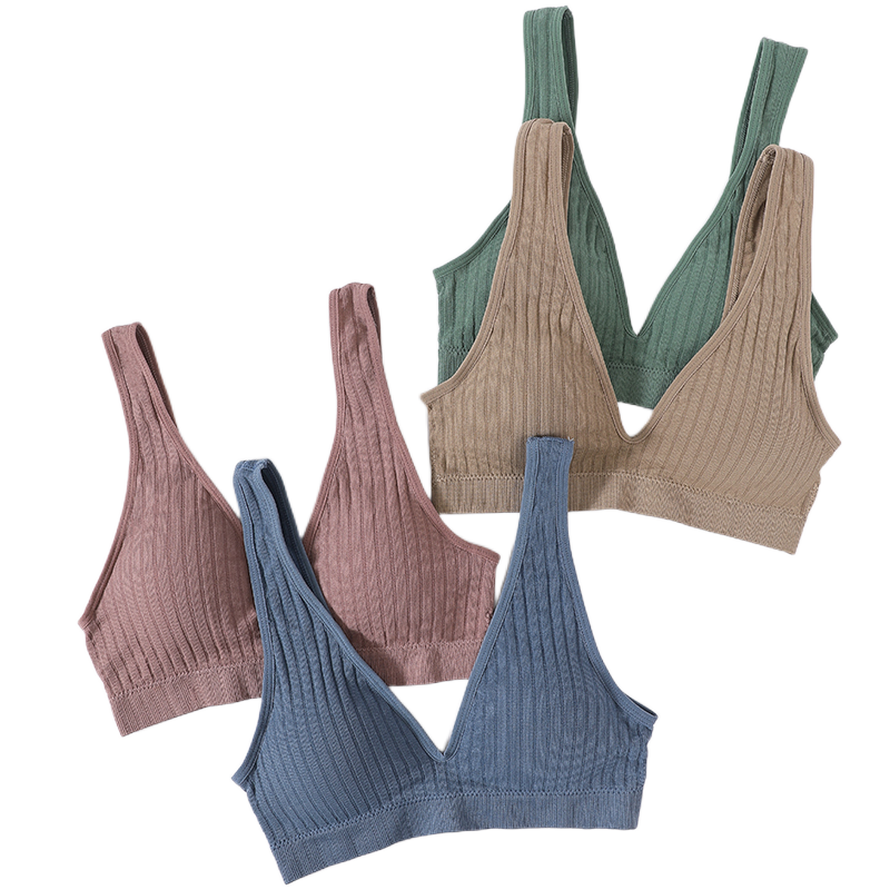 Seamless Bras For Women Sports Deep V Bra Tops, Non-wire Brassiere, Backless Sexy Lingerie, Soft Women Underwear