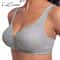 FallSweet WireFree Front Closure Bra For Women Seamless Full Coverage Bra Fixed Cups Large Size Com 2