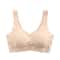 Women Seamless Ice Silk Bra Removable Chest Pad Lifting Bralette No Steel Ring Breathable Push Up Y