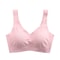 Women Seamless Ice Silk Bra Removable Chest Pad Lifting Bralette No Steel Ring Breathable Push Up Y