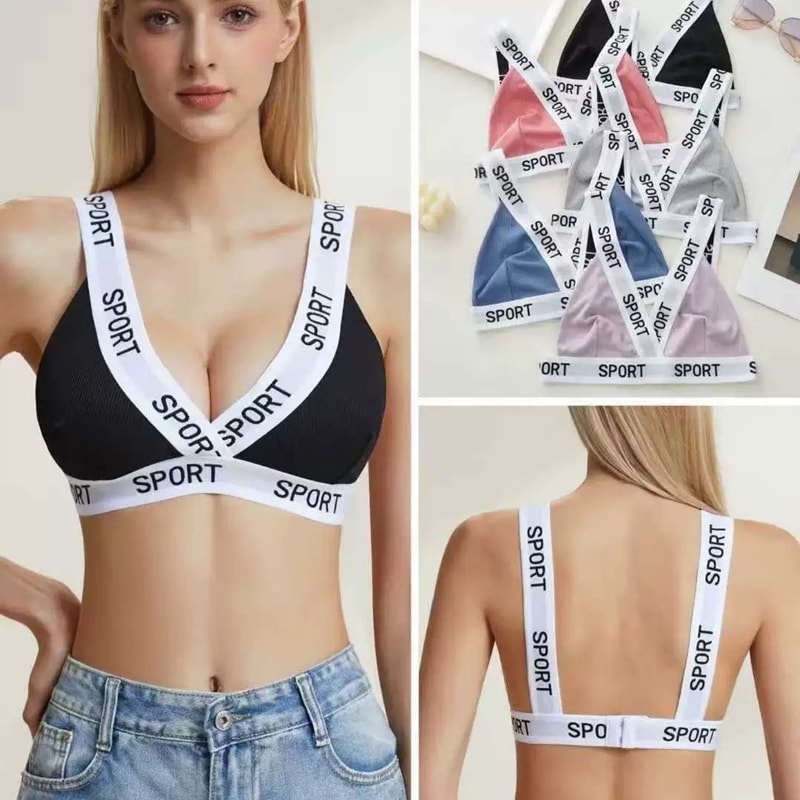 Womens Seamless Push-Up Sports Bra, Comfortable No Rim, Thin Supportive, Friendly for Large Small Breasts