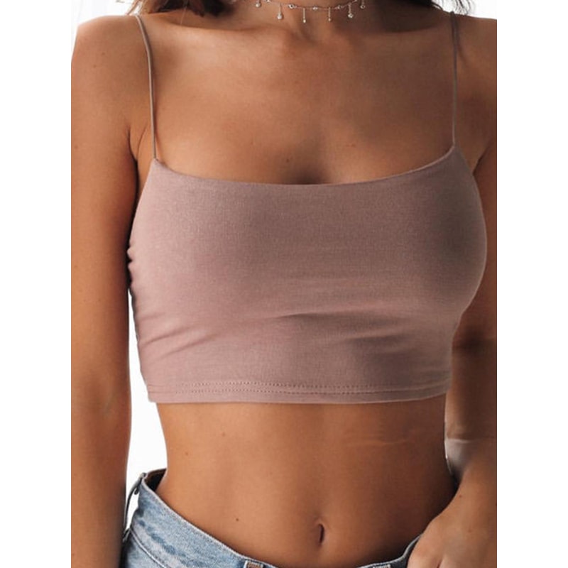 Sexy Tank Top, Black Halter Crop Top, Women Summer Camis, Backless Camisole, Casual Tube Top, Sleeveless Cropped Vest