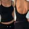 Women Backless Cami Crop Top Summer Solid Color Sleeveless Top Casual Streetwear Fashion 0