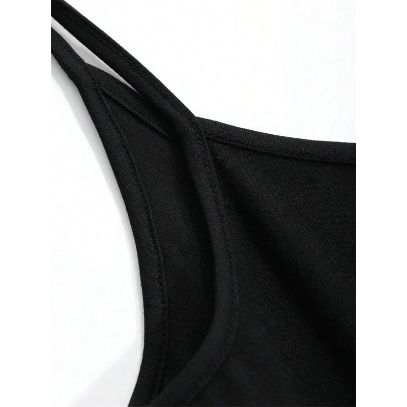 Women Backless Cami Crop Top Summer Solid Color Sleeveless Top Casual Streetwear Fashion 5