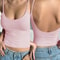 Women Backless Cami Crop Top Summer Solid Color Sleeveless Top Casual Streetwear Fashion 7