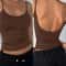 Women Backless Cami Crop Top Summer Solid Color Sleeveless Top Casual Streetwear Fashion 8