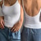 Women Backless Cami Crop Top Summer Solid Color Sleeveless Top Casual Streetwear Fashion 9