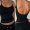 Women Backless Cami Crop Top Summer Solid Color Sleeveless Top Casual Streetwear Fashion 11