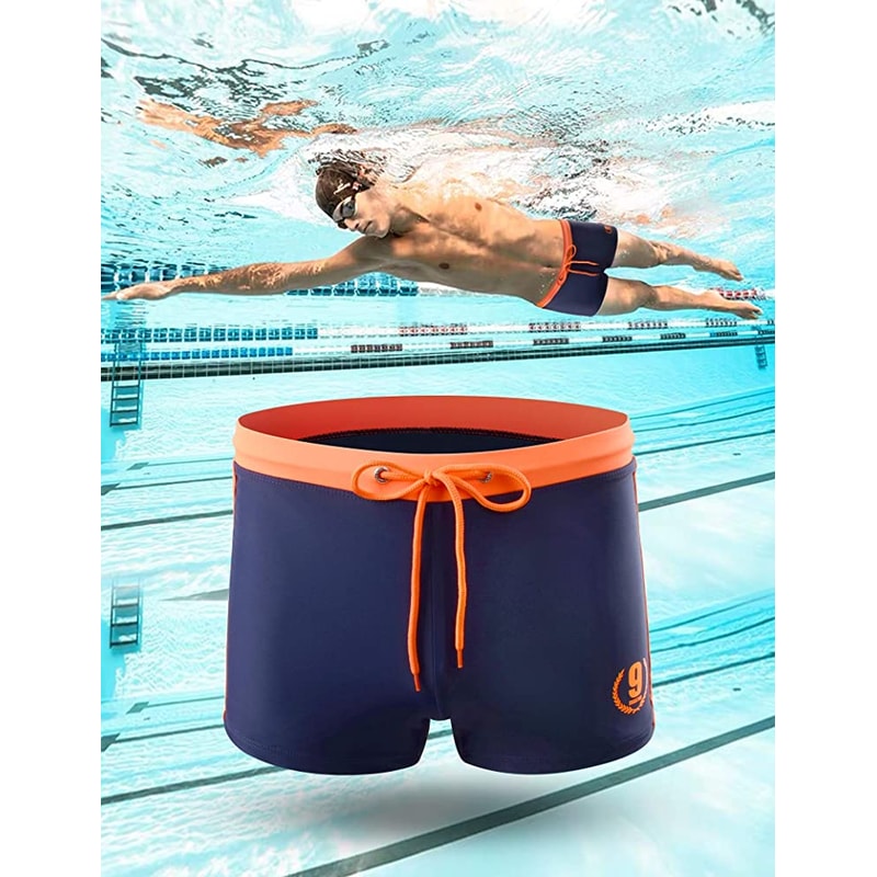 Mens Swimwear Boxer Shorts Maillot De Bain Surf Swimsuit Swim Suits For Men Swim Trunks Beachwear F 2