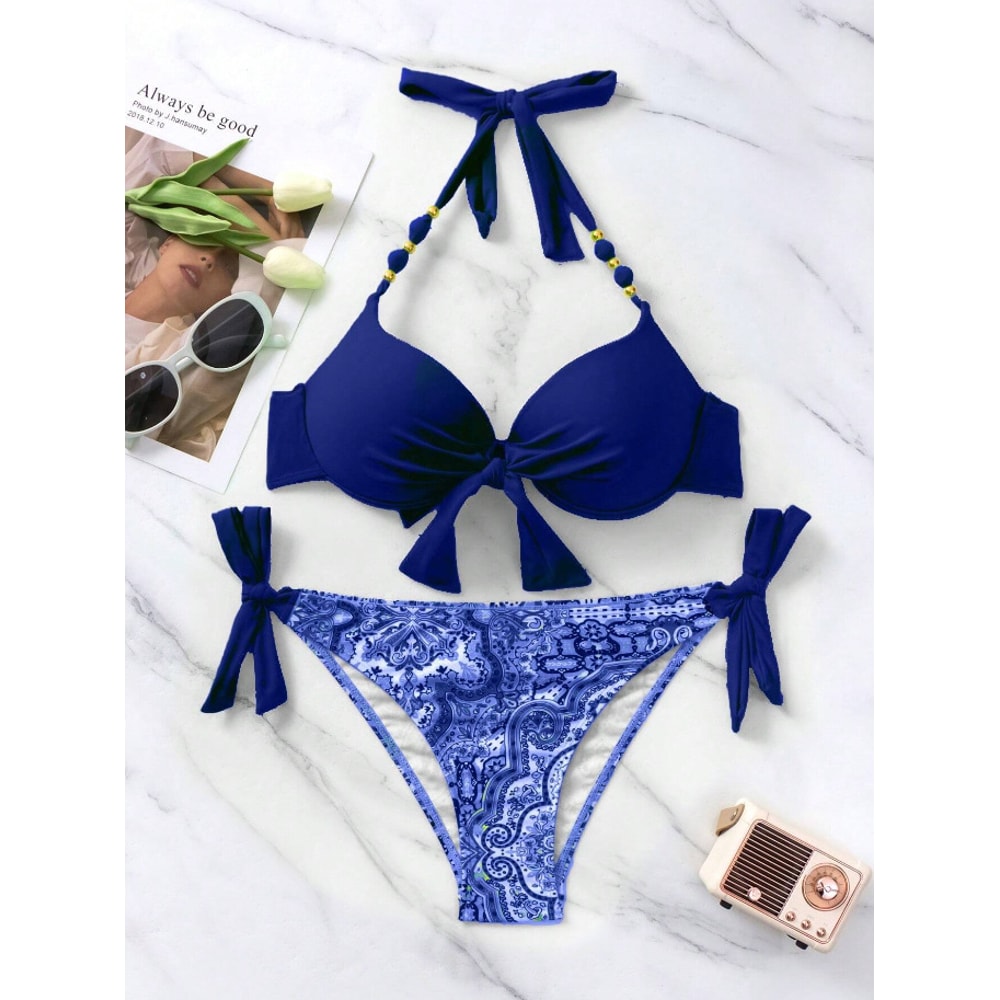 Sexy Push Up Bikini, Women Swimsuit Two Piece Swimwear, Female Thong Bikinis Set, Brazilian Biquini for Bathing Suits