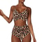 Women Slim Bikini Sets High Waisted Sexy Swimwear 2 Pieces 2025 SolidFloral Ruched Brazilian Swimsu 0