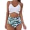 Women Slim Bikini Sets High Waisted Sexy Swimwear 2 Pieces 2025 SolidFloral Ruched Brazilian Swimsu 3
