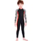 One-Piece Quick Drying Boys Swimwear, Summer Children Swimsuits, Kid Short Sleeve Sun Protection