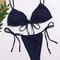 Sexy Swimsuit Pit Stripe Bikini, Women Swimwear Bathing Suits, Push Up Biquinis, Bandage Beachwear Solid Sets