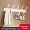 Black White Folding Robe Hook, Towel Hanger Nail Free, Wall Rack Hook, Coat Clothes Holder, Bathroom Kitchen Accessories
