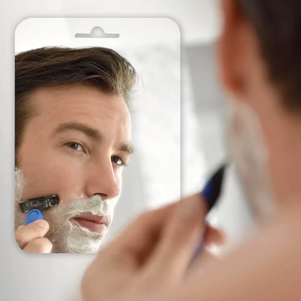 New Acrylic Mirror Shower, Fogless Shaving Mirror, Washroom Travel Accessories for Women, Makeup Bathroom Tools