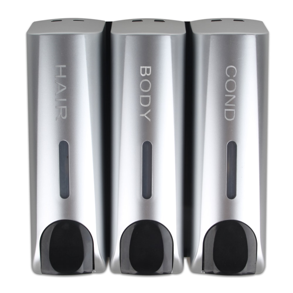 Soap Dispenser Wallmount Shower Bath Shampoo Dispenser Liquid Soap Container Bathroom Accessories 8