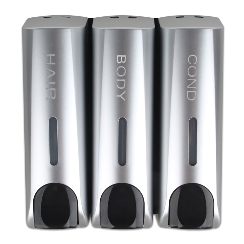 Soap Dispenser Wallmount Shower Bath Shampoo Dispenser Liquid Soap Container Bathroom Accessories 8