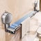 Bathroom Suction Cup Wall Towel Holder, No-punching Retractable Towel Rack, Robe Coat Organizer Shelf