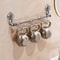 Bathroom Suction Cup Wall Towel Holder, No-punching Retractable Towel Rack, Robe Coat Organizer Shelf