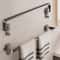 Suction Cup Bathroom Towel Rack Holder Folding Wall Mount No Drill Space Saving Hand Towel Bar For