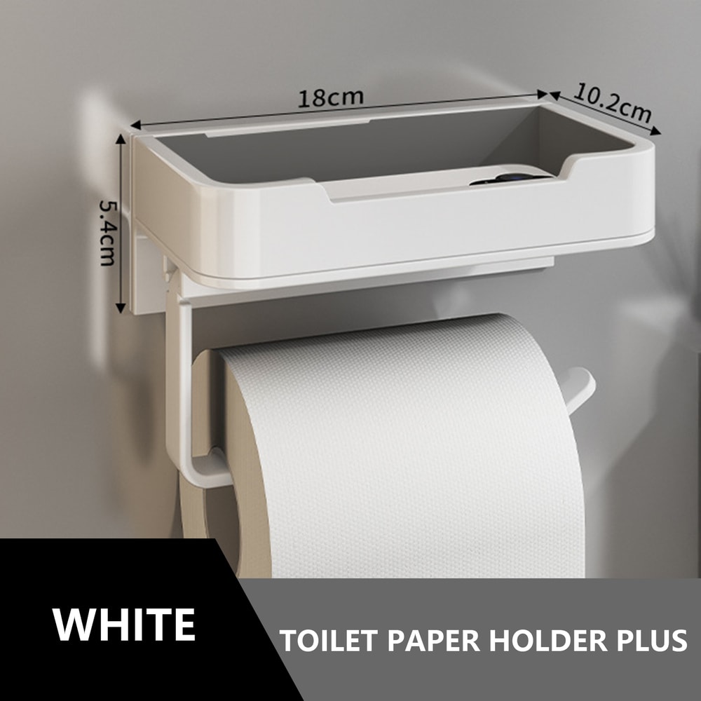 Toilet Paper Holder Space Aluminum Wall Mounted Black Toilet Paper Roll Holder Bathroom Accessories