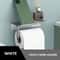 Toilet Paper Holder Space Aluminum Wall Mounted Black Toilet Paper Roll Holder Bathroom Accessories