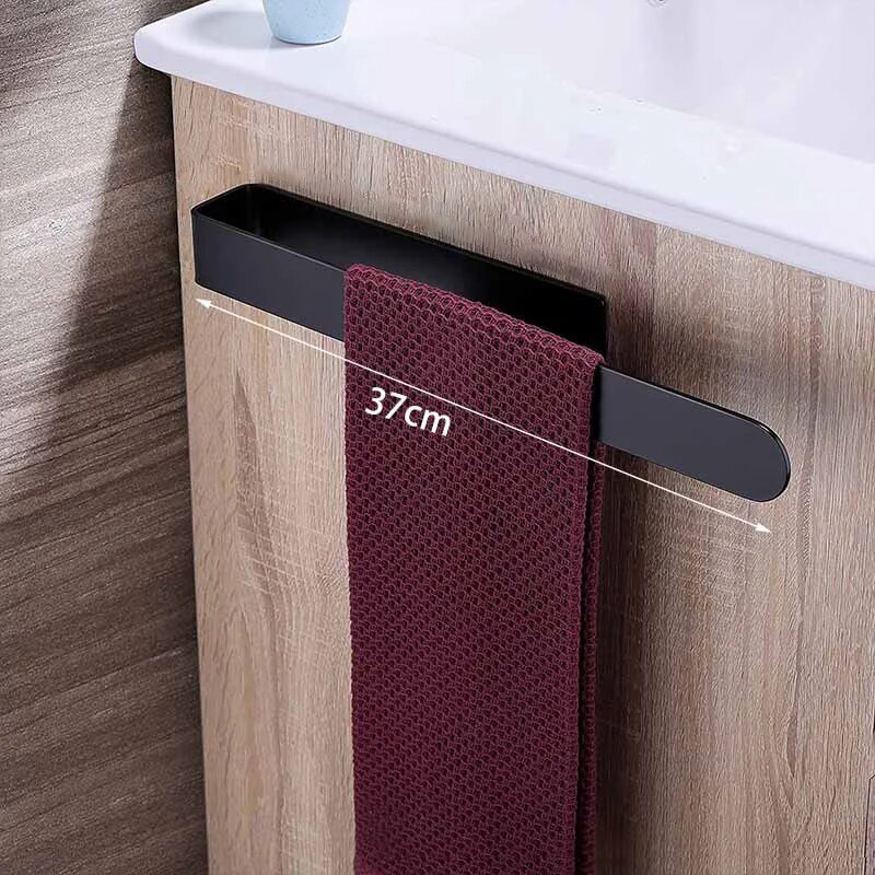 Towel Rack Non-punched, Self-adhesive Bathroom Rack, Kitchen Towel Hand Towel Rack, Household Items