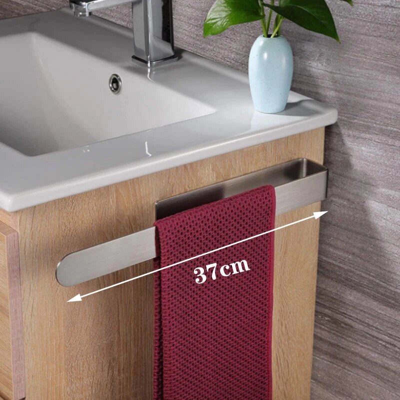 Towel Rack Non-punched, Self-adhesive Bathroom Rack, Kitchen Towel Hand Towel Rack, Household Items