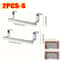 Towel Rack Over Door Stainless Steel Towel Bar NonDrilling Bathroom Kitchen Hanging Holder 6