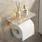 Luxury Gold Toilet Paper Holder With Shelf No Punching Acrylic Roll Paper Holder Bathroom Tissue Ha 0